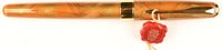 Parker Sonnet Rollerball in amber Chinese laque, gold trim