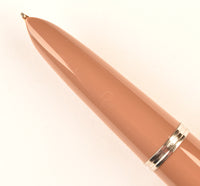 Parker 51 Custom in Cocoa, gold cap 1948 - Broad nib