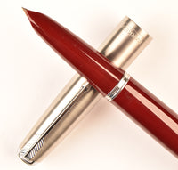 Parker 51 Classic in light burgundy, Steel cap - Extra Fine nib