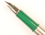 Parker 25 with green trim - Broad nib