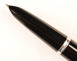 Parker 51 Custom in black, gold cap - Fine nib