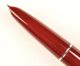 Vintage Parker 51 Classic Mk2 in light burgundy, Steel cap - Extra Fine nib