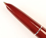 Parker 51 Classic Mk2 in light burgundy, Steel cap - Broad nib