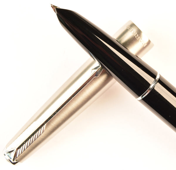 Parker 51 Classic Mk2 in black, Steel cap - Medium nib – Battersea Pen Home