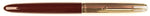 Parker 51 Custom in dark burgundy, gold cap - Extra Broad nib