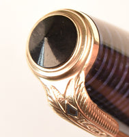 Parker Vacumatic in azure pearl, 1946, Canada - Fine semi-flex nib