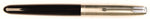 Parker 51 Classic in black, Steel cap - Oblique nib