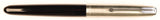 Parker 51 Classic in black, Steel cap - Oblique nib
