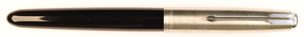 Parker 51 Classic in black, Steel cap - Oblique nib
