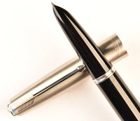 Parker 51 Classic in black, Steel cap - Medium nib