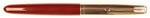 Parker 51 Custom in light burgundy, gold cap - Fine nib