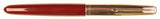 Parker 51 Custom in light burgundy, gold cap - Fine nib