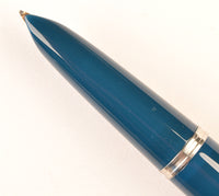 Parker 51 Classic in teal blue, Steel cap - Medium nib
