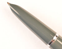 Parker 51 Classic in grey, Steel cap - Medium nib