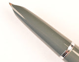 Parker 51 Classic in grey, Steel cap - Medium nib