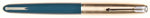 Parker 51 Classic in teal blue, Steel cap - Fine/Medium nib