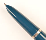 Parker 51 Classic in teal blue, Steel cap - Fine/Medium nib