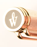Waterman Gentleman in blue laque, Sterling silver cap with gold trim - Fine Oblique nib