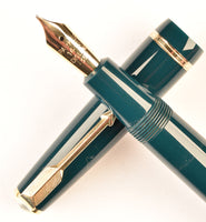 Parker Senior Duofold in green - Medium nib