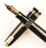 Parker Duofold AF in dark blue - Medium nib