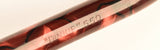 Conway Stewart 550 Dinkie in black veined light and dark red pearl marble, Gold trim - Stub nib