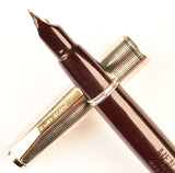 Mentmore 46 in dark burgundy, c1950 - Fine nib