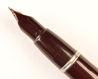 Mentmore 46 in dark burgundy, c1950 - Fine nib