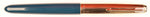 Parker 51 Custom in teal blue, gold cap - Medium nib