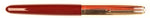 Parker 51 Custom in light burgundy, gold cap - Medium nib