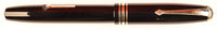 Conway Stewart 58 Duro in black, gold trim - Fine nib