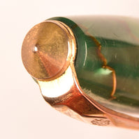 Conway Stewart 84 Lever Filler in gold veined green pearl marble - Medium nib