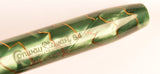 Conway Stewart 84 Lever Filler in gold veined green pearl marble - Medium nib