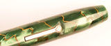 Conway Stewart 84 Lever Filler in gold veined green pearl marble - Medium nib
