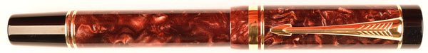 Parker Duofold Centennial in burgundy marble - Fine nib