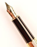 Parker Sonnet in 23k gold plated Cascade pattern - Medium nib, Boxed