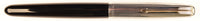 Parker 51 Custom (RS) in black, Rolled Silver cap - Medium nib