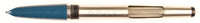 Parker 51 Custom in teal blue, gold cap - Broad nib
