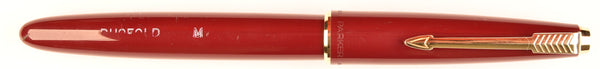 Parker Transitional Duofold in burgundy - Medium nib