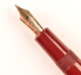 Parker Transitional Duofold in burgundy - Medium nib