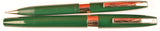 Sheaffer Imperial IV Pen & Pencil in green - Fine nib - Boxed