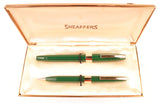 Sheaffer Imperial IV Pen & Pencil in green - Fine nib - Boxed