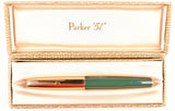 Parker 51 Heirloom Vacumatic in Nassau Green, 14k gold cap - Medium nib - Boxed