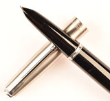 Parker 51 Classic in black, Steel cap - Medium nib
