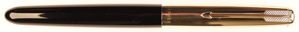 Parker 51 Custom in black, gold cap - Fine>Medium nib