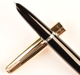 Parker 51 Custom in black, gold cap - Fine>Medium nib