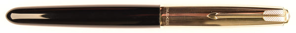 Parker 51 Custom in black, gold cap - Medium nib