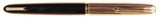 Parker 51 Custom in black, gold cap - Fine nib