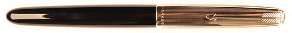 Parker 51 Custom in black, gold cap - Fine nib