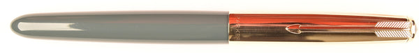 Parker 51 Custom in grey, gold cap - Medium nib