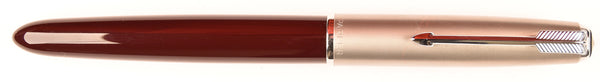 Parker 51 Classic in dark burgundy, Steel cap - Medium nib